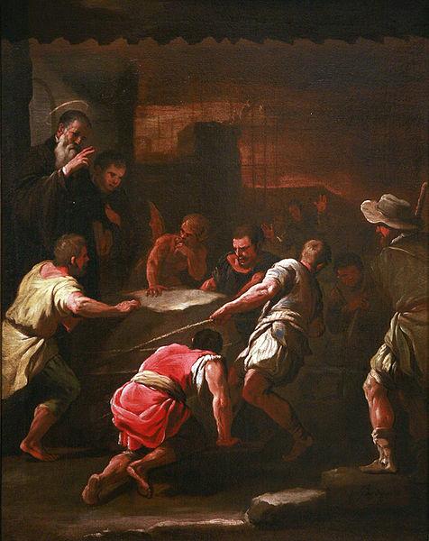Luca Giordano A miracle by Saint Benedict oil painting image